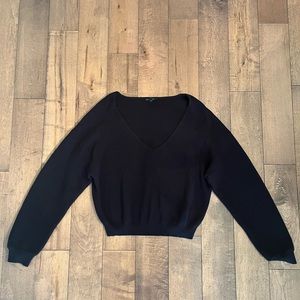 Dynamite Black V-Neck Sweater